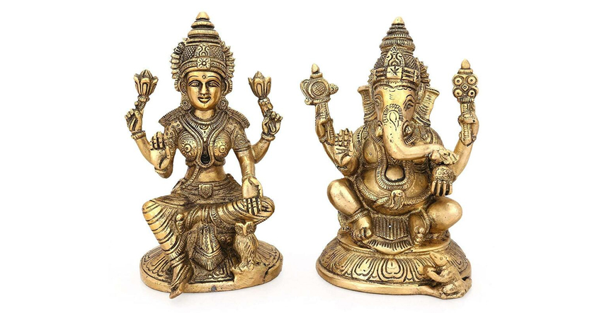 Ganesha and Lakshmi Idol