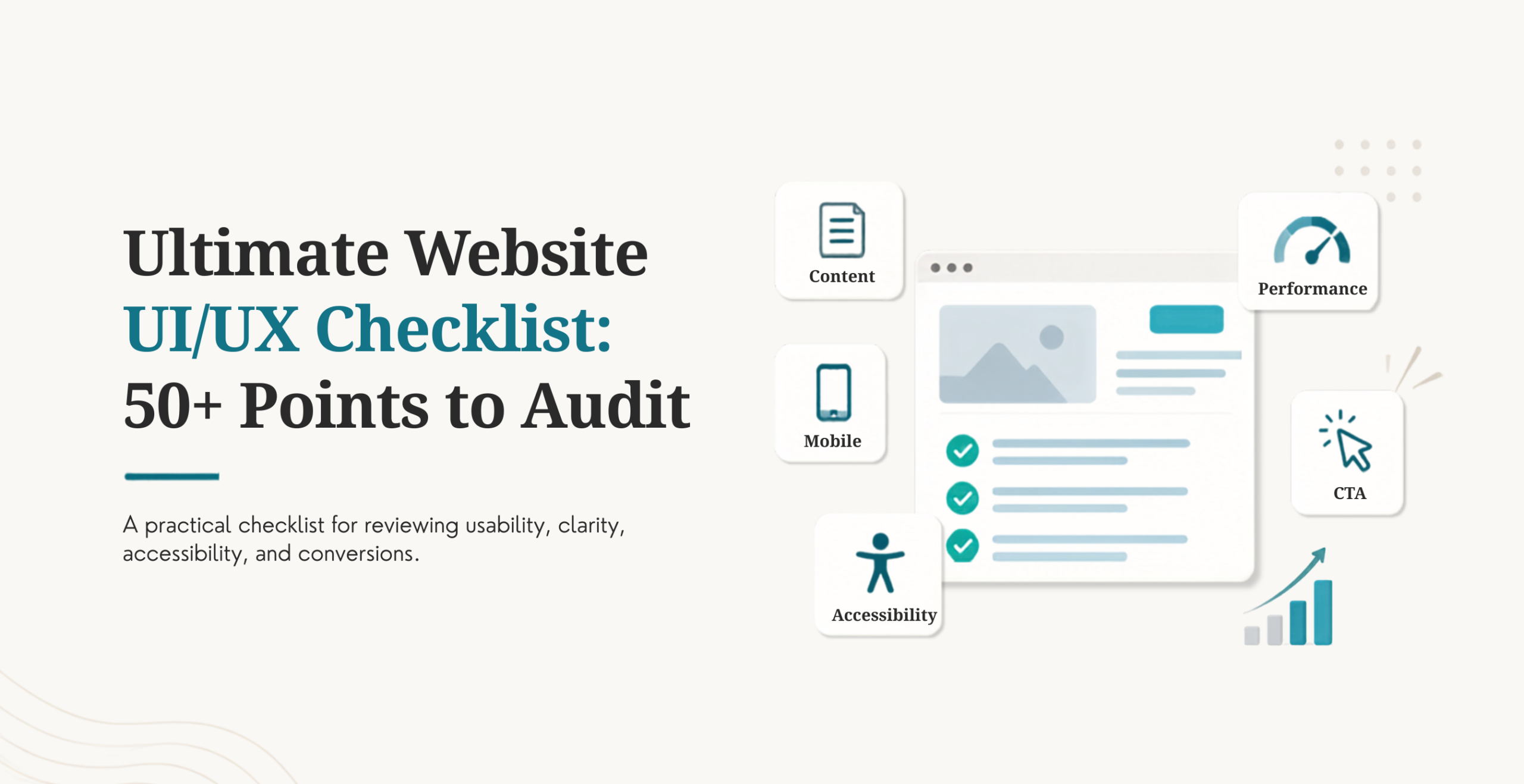 Ultimate Website UI/UX Checklist: 50+ Points to Audit
