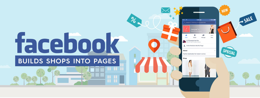 Facebook introduced in-page store for retailers