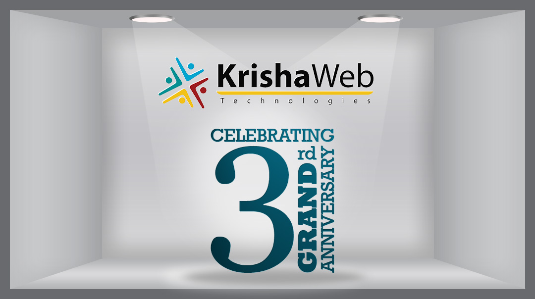 KrishaWeb celebrated 3rd grand anniversary