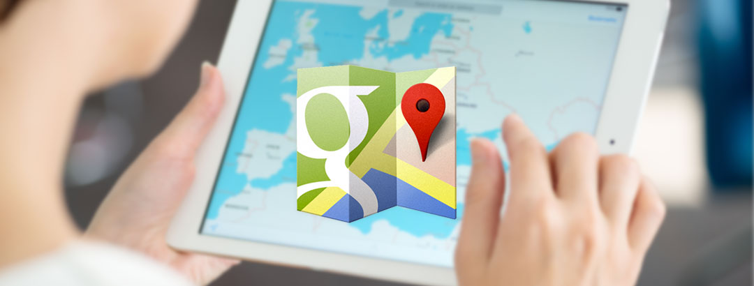 Latest update in Google Maps – highlights border of the cities and search areas by postal codes