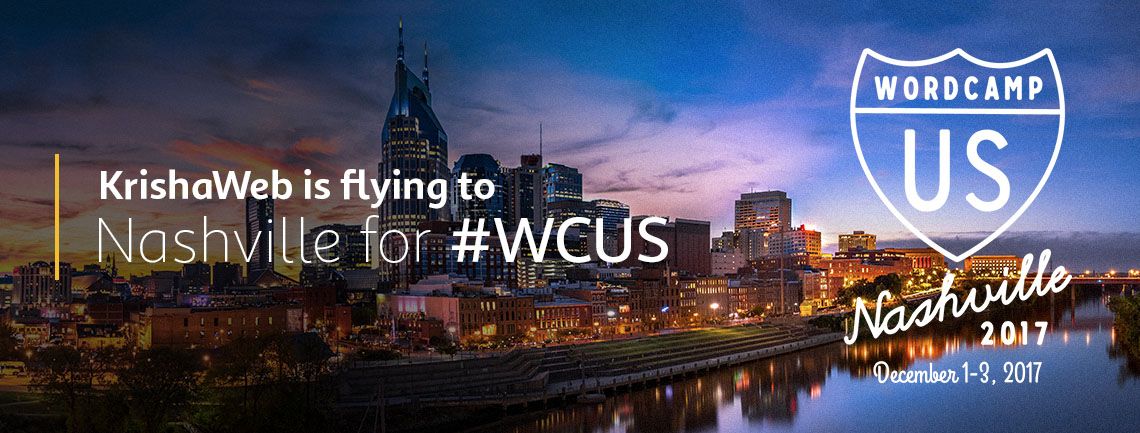 KrishaWeb is attending WordCamp US 2017