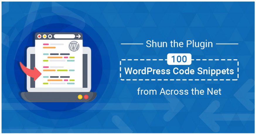 100 WordPress Code Snippets to Minimize Use of Plugins - KrishaWeb
