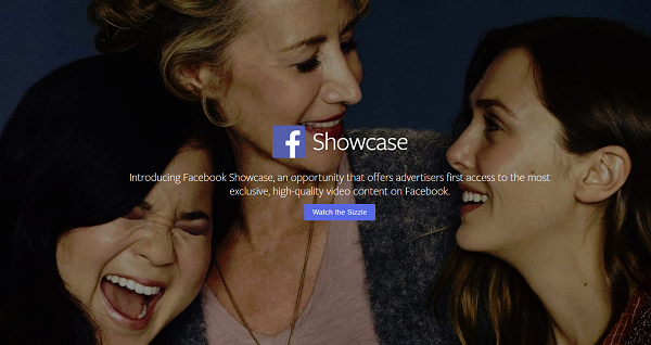 Facebook Announces 'Facebook Showcase' Premium Video Advertising Option