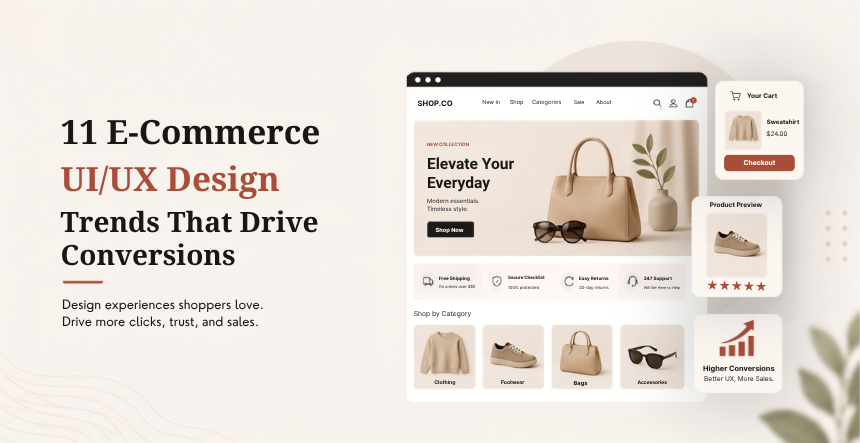 11 E-Commerce UI/UX Design Trends That Drive Conversions