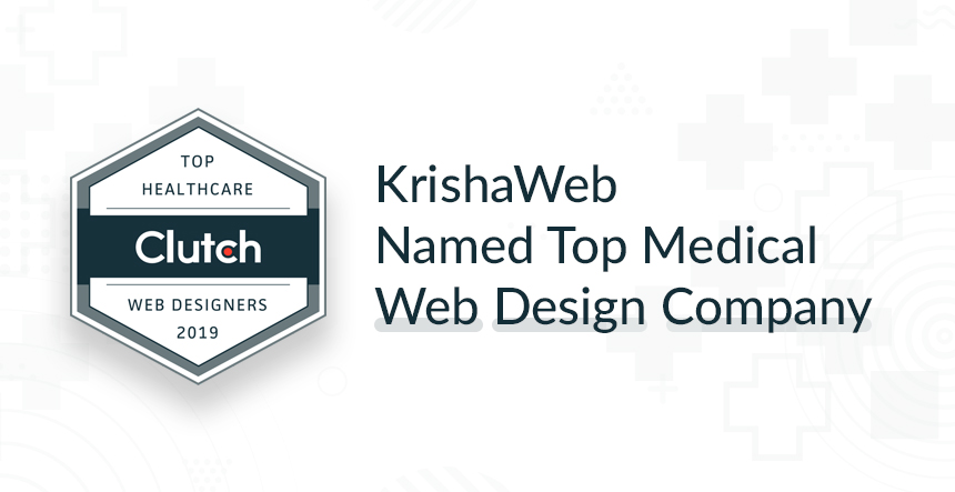KrishaWeb Named Top Medical Web Design Company On Clutch
