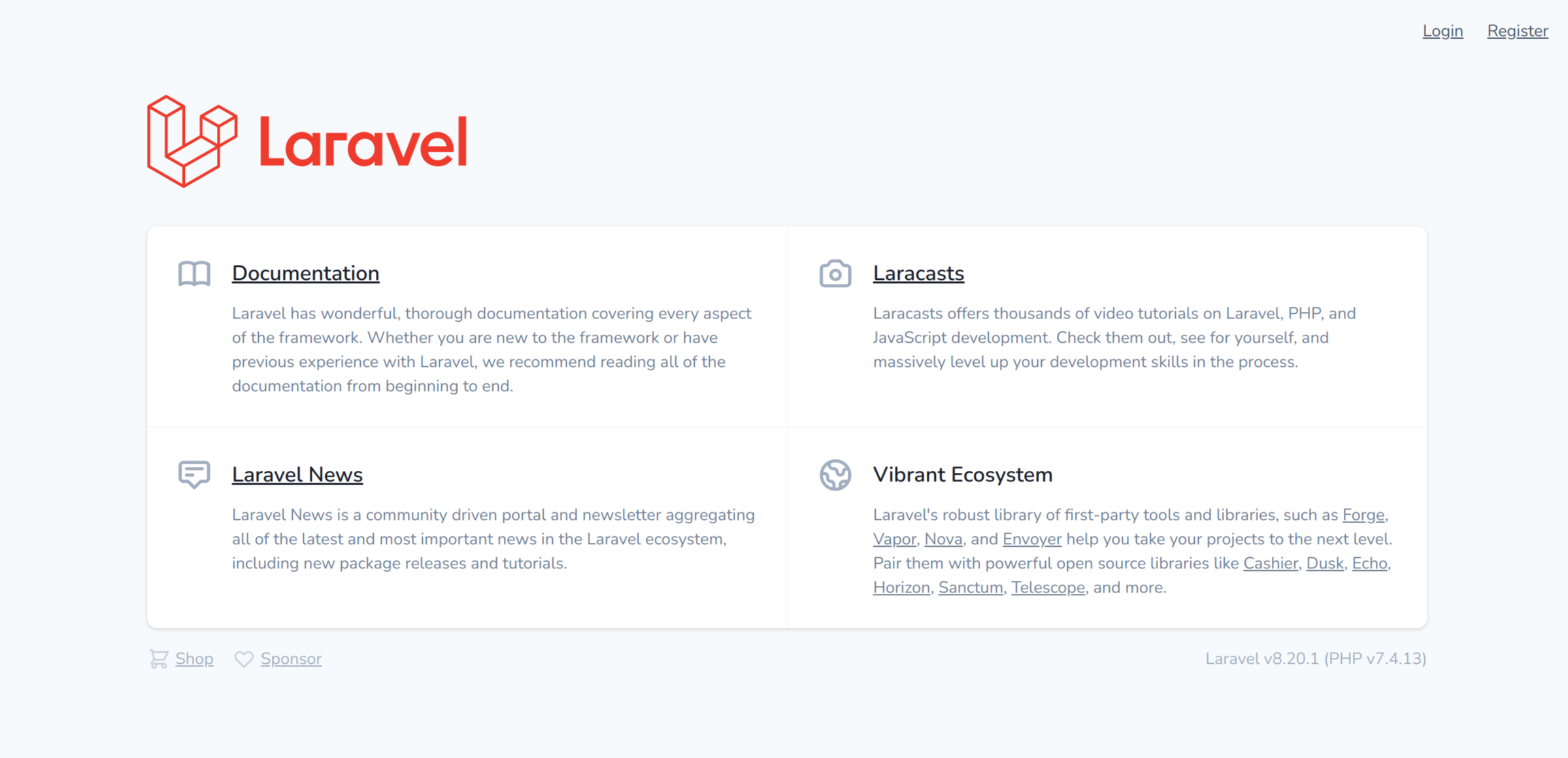 Laravel Home