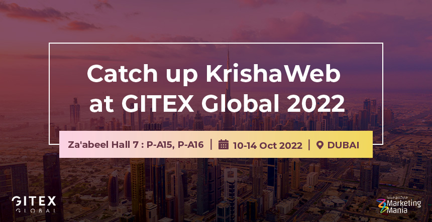Welcoming to Our Booth: Catch up KrishaWeb at GITEX Global 2022