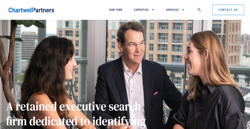 Corporate website examples: Chartwell Partners