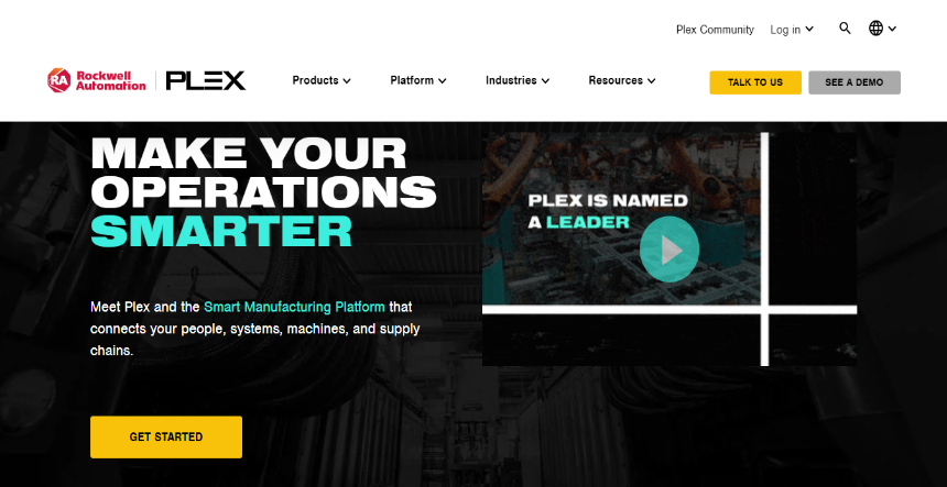 Best corporate website examples: Plex