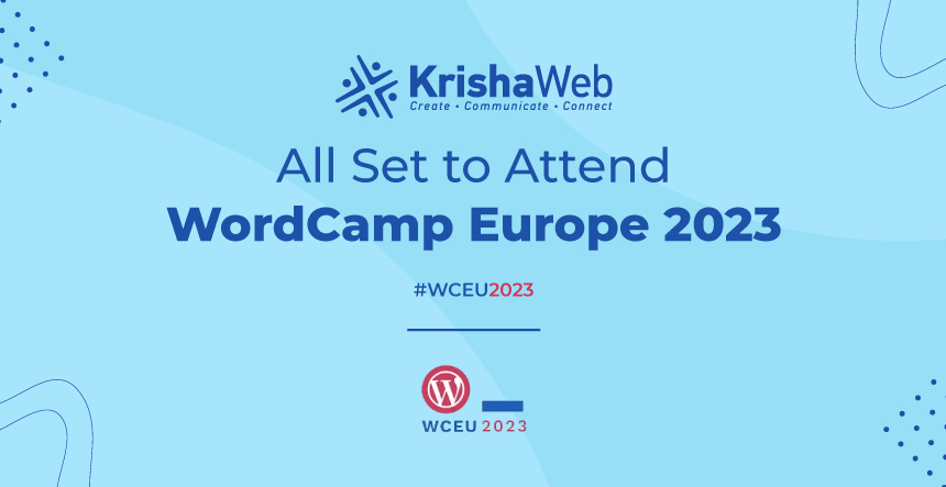 KrishaWeb is All Set to Attend WordCamp Europe 2023 as an Exhibitor