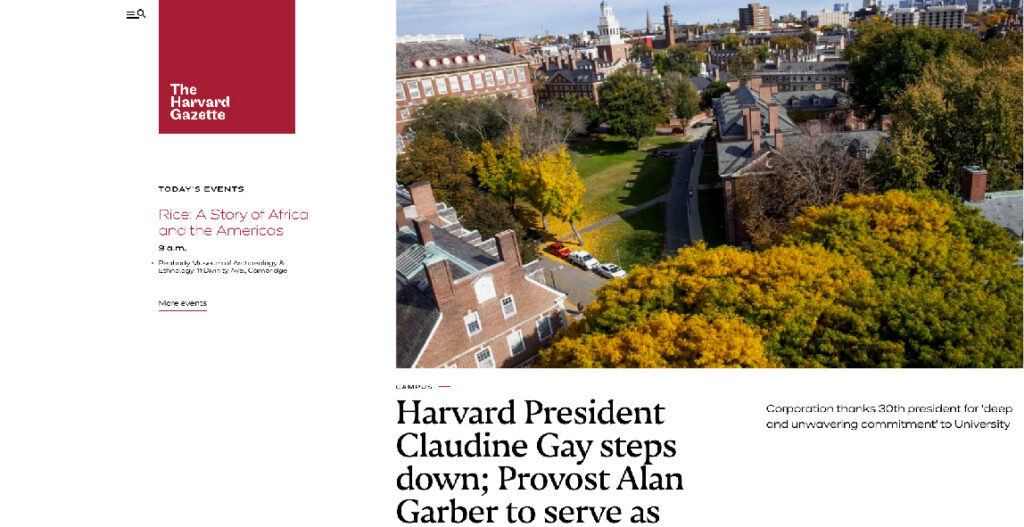 The Harvard Gazette
