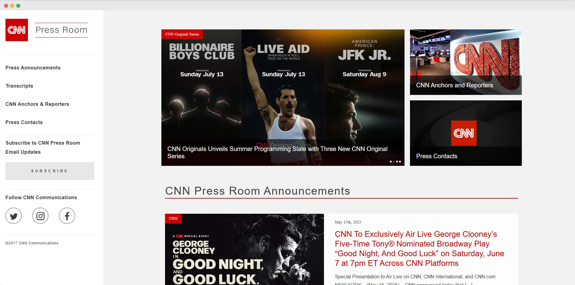 CNN Press Room