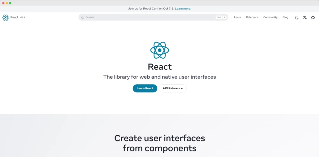 React