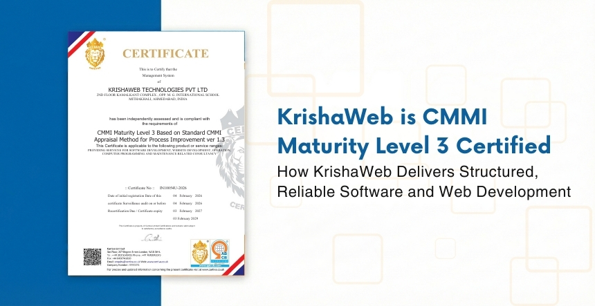 KrishaWeb Achieves CMMI Level 3: Raising the Bar for Structured, Reliable Software Delivery