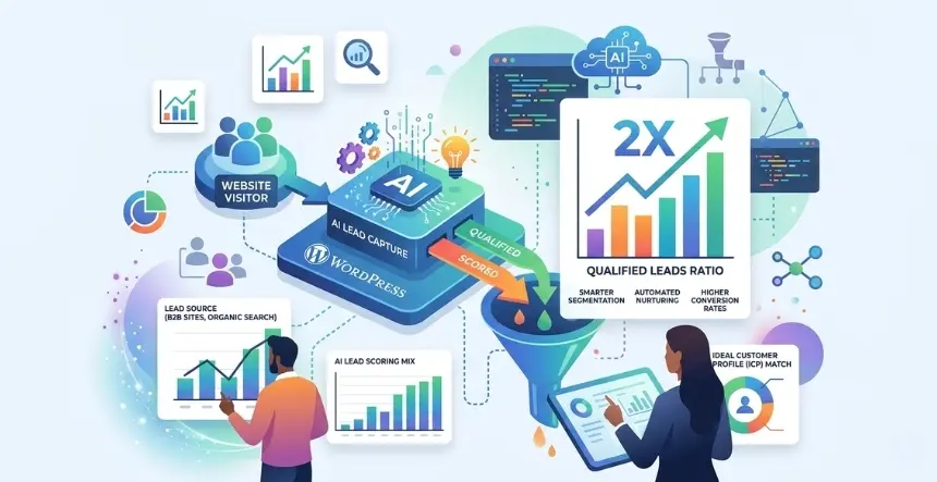 WordPress AI Lead Capture: How B2B Teams Are Doubling Qualified Lead Ratios