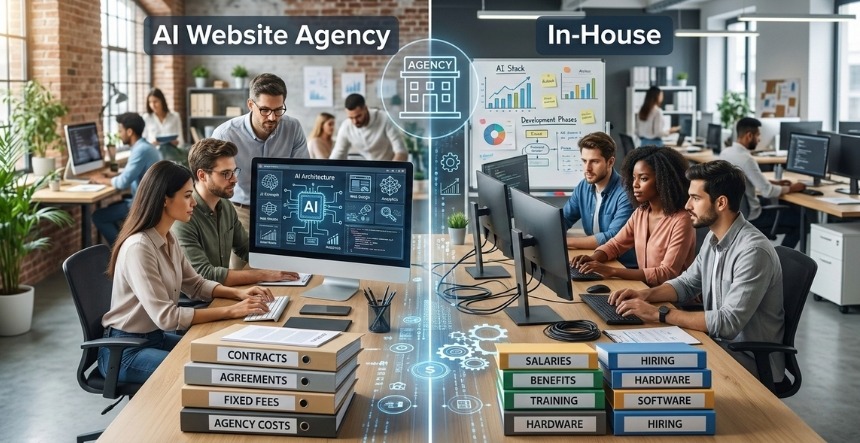 AI Agency vs In-House: Full Cost Breakdown (2026)