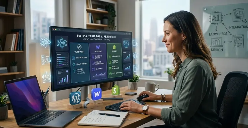 WordPress vs. Webflow vs. Shopify: Which Has the Best AI Features?