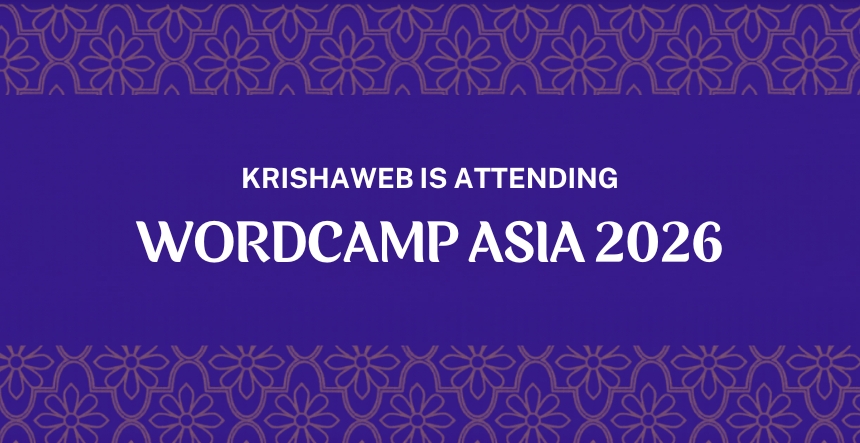 KrishaWeb is Attending WordCamp Asia 2026