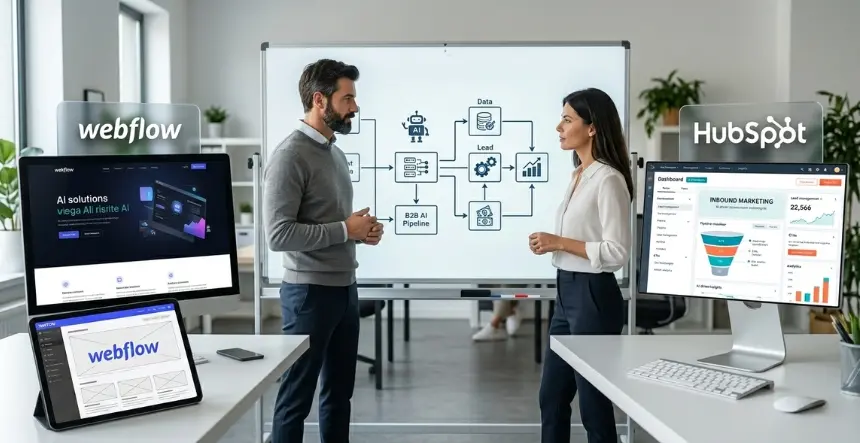 Webflow vs HubSpot CMS: Which Wins for B2B AI Pipeline?