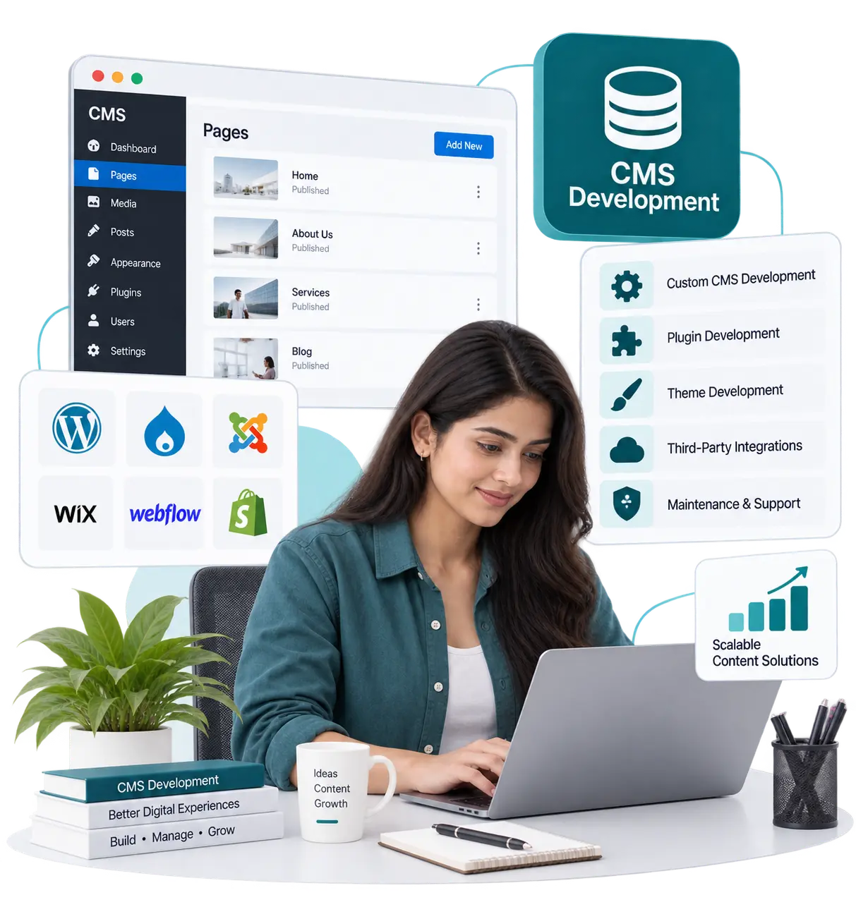 CMS Development Solutions - KrishaWeb