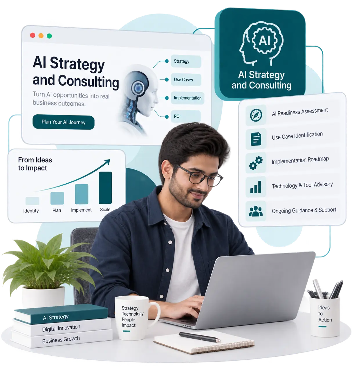 AI Strategy and Consulting Services - KrishaWeb